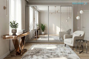 Дзеркальні елементи в меблях Фото